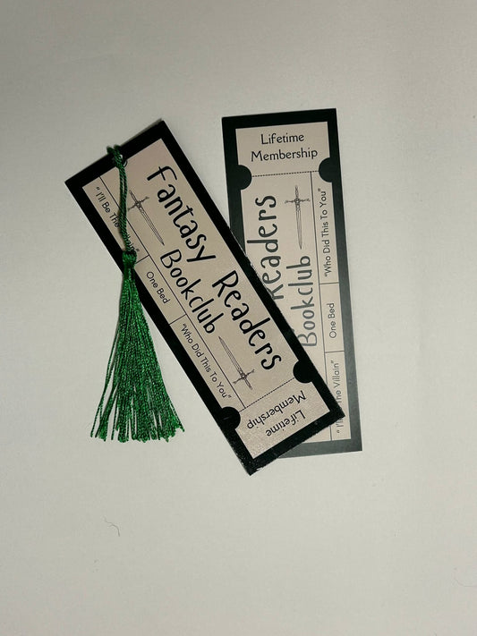 Fantasy Book Club Bookmark
