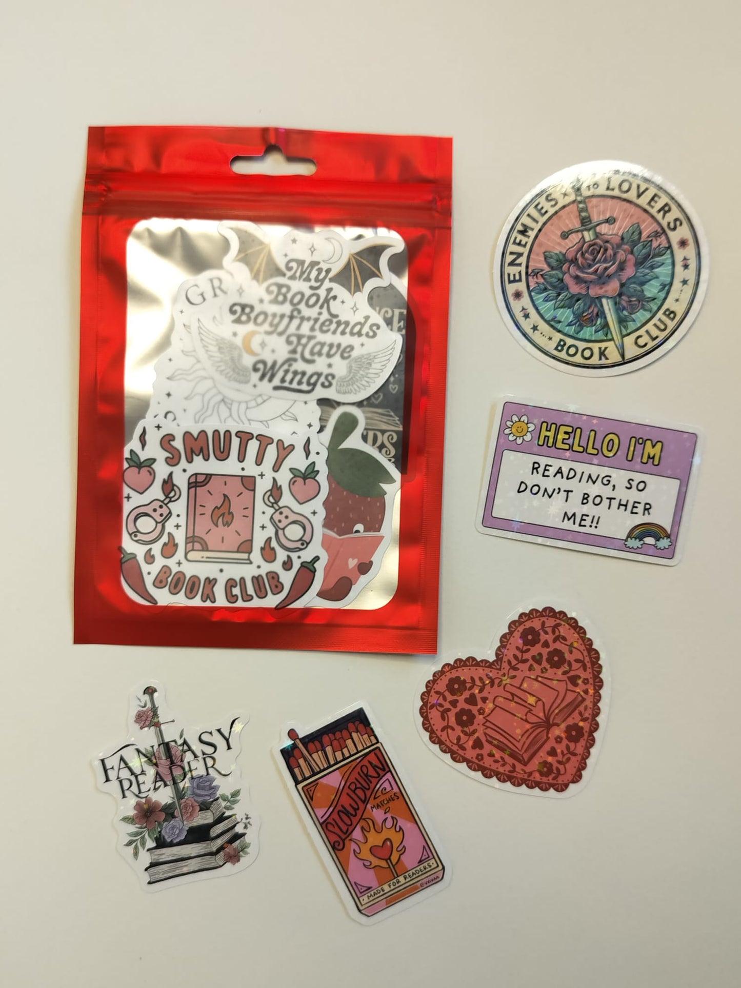 Holographic Bookish Stickers