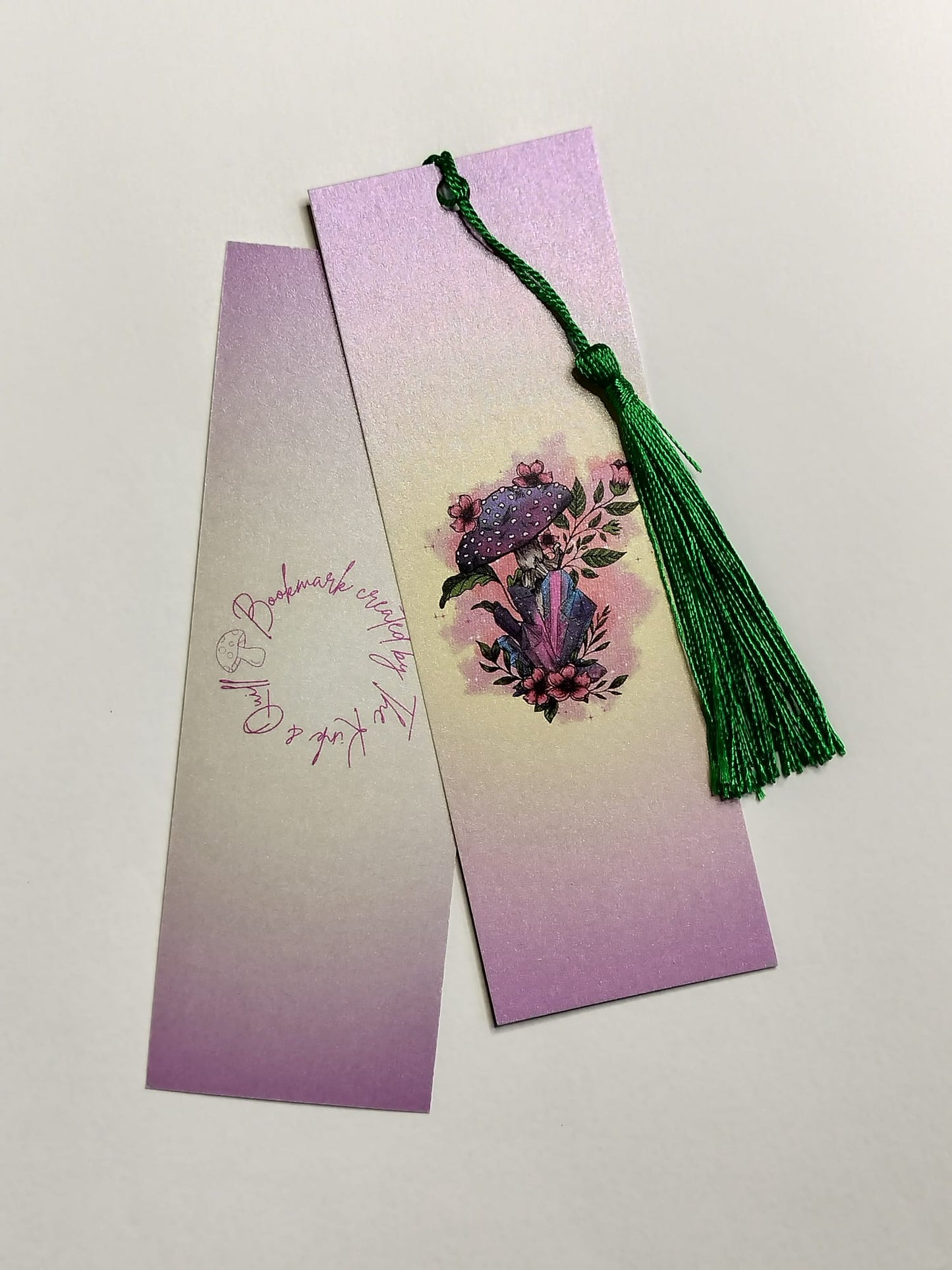 Mushroom Crystal Bookmark