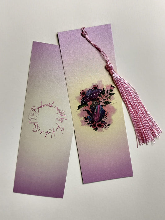 Mushroom Crystal Bookmark