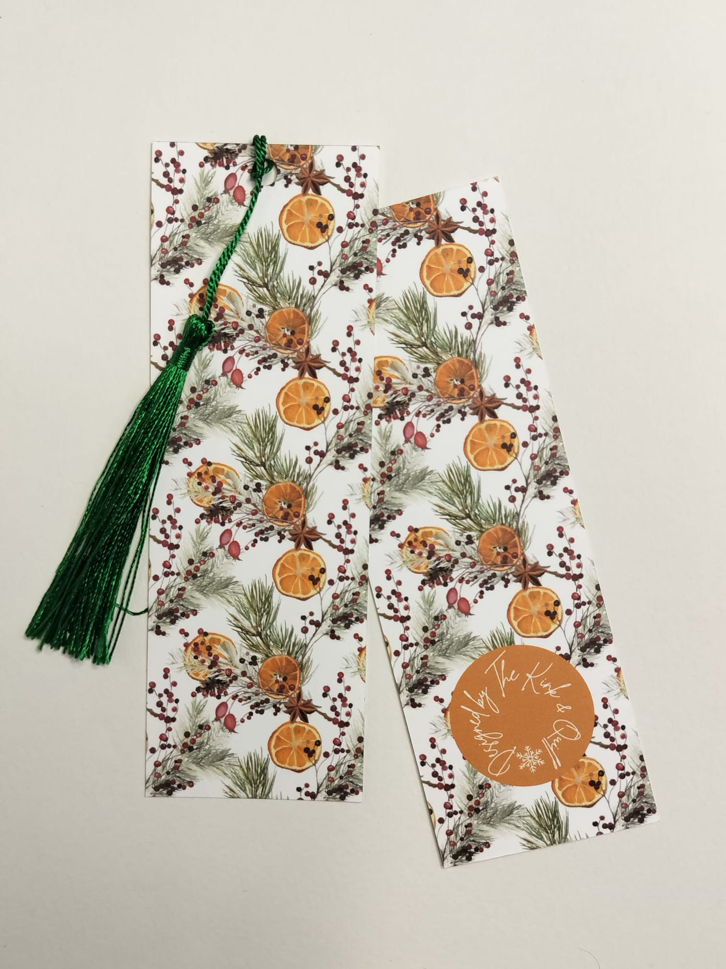 Winter Floral Bookmark