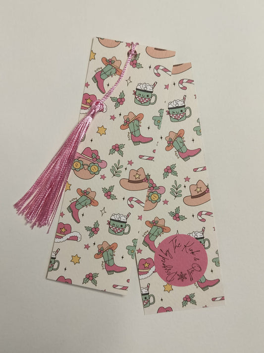 Christmas Cowboy Bookmark