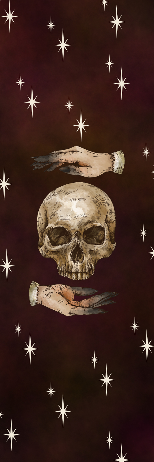 Witchy Skull Bookmark