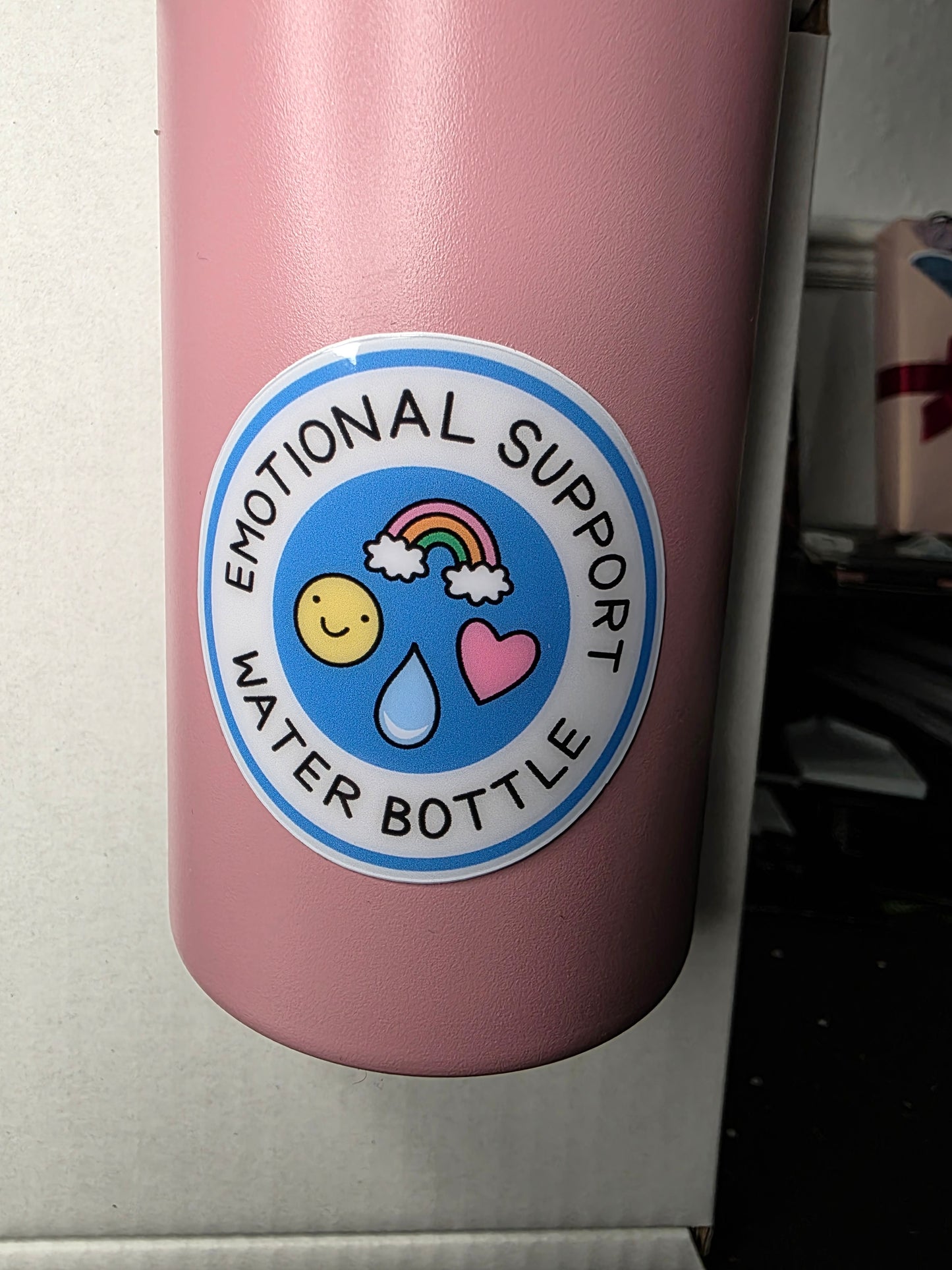 Emotional Support Water Bottle Sticker