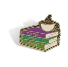 Coffee & Books - Pin Badge