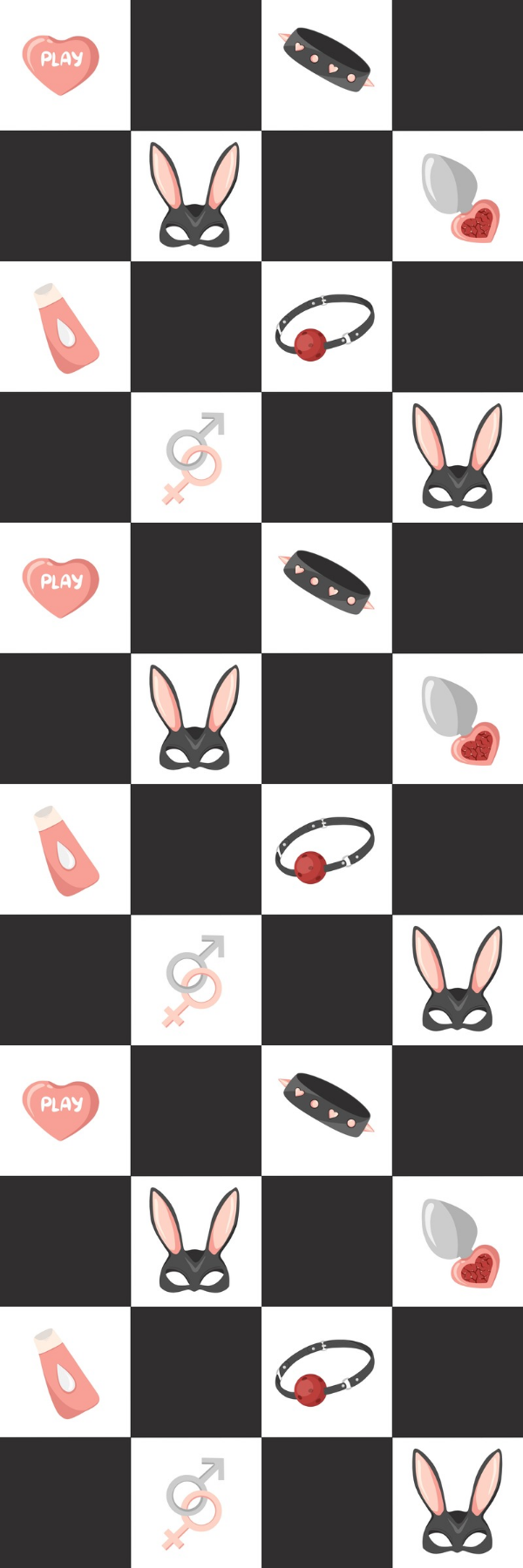 BDSM Checkerboard Bookmark