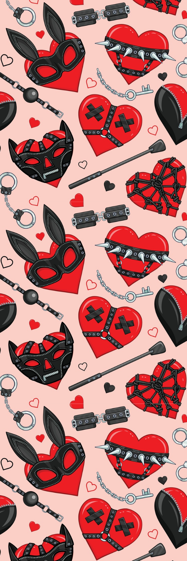 BDSM Hearts Bookmark